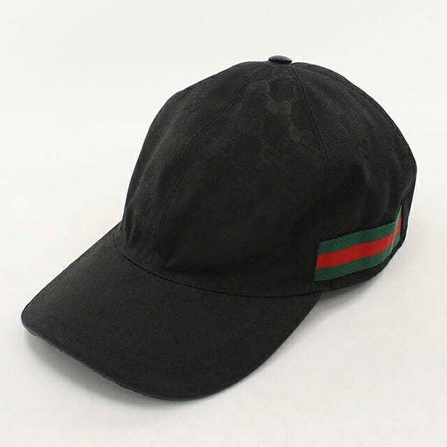 二手 Gucci 帽子 男士品牌 GUCCI GG 帆布棒球帽 200035 KQWBG 1060 黑色帽子 USDGU119557011
