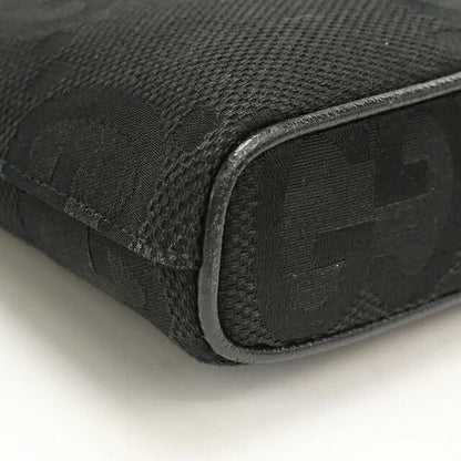 中古 グッチ ショルダーバッグ メンズ ブランド GUCCI ジャンボGG 2WAY クラッチバッグ 739668 ブラック USDGU119635011