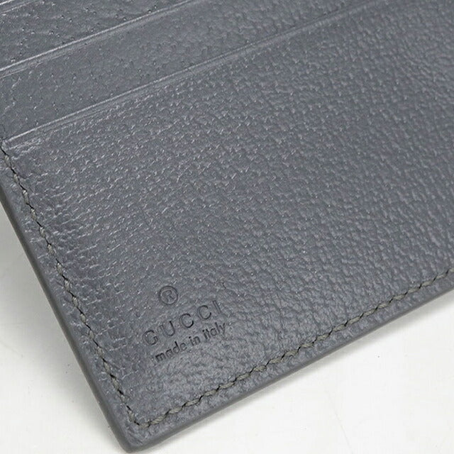 中古 グッチ 二つ折り財布 二折財布 コンパクト メンズ ブランド GUCCI GGスプリーム GG コインウォレット 768244 グレー USDGU119825011