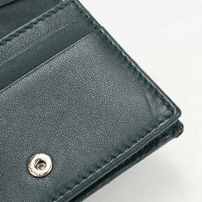 中古 グッチ 二つ折り財布 二折財布 コンパクト レディース ブランド GUCCI ダブルG カードケース ウォレット レザー 466492 グリーン USDGU119828011