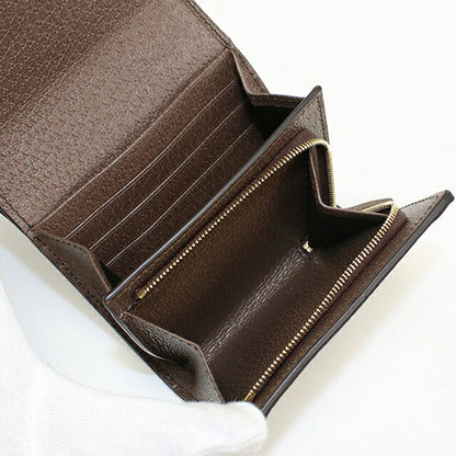 中古 グッチ 二つ折り財布 二折財布 コンパクト レディース ブランド GUCCI オフィディア コンパクトウォレット レザー 598662 ベージュ USDGU119859011