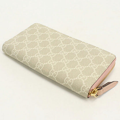 中古 グッチ 長財布ラウンドファスナー レディース ブランド GUCCI ダブルG バイカラー  456117 ピンク USDGU119894011