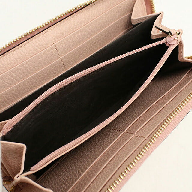 中古 グッチ 長財布ラウンドファスナー レディース ブランド GUCCI ダブルG バイカラー  456117 ピンク USDGU119894011