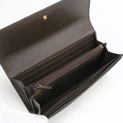 中古 グッチ 長財布二折 レディース ブランド GUCCI オフィディア コンチネンタルウォレット 523153 ベージュ USDGU120087011