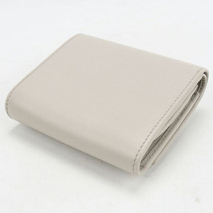 中古 グッチ 二つ折り財布 二折財布 コンパクト レディース ブランド GUCCI ダブルG ミディアム ウォレット レザー 790062 グレー USDGU120088011