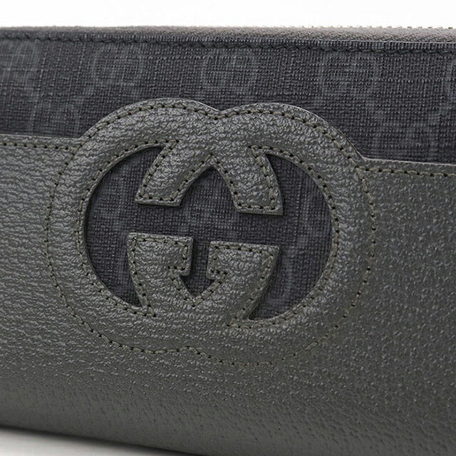 中古 グッチ 長財布ラウンドファスナー メンズ ブランド GUCCI カット