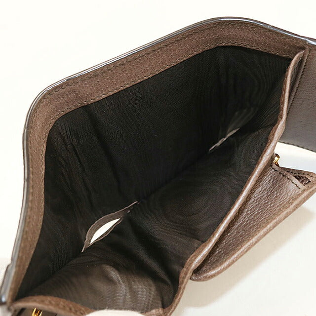 中古 グッチ 三つ折り財布 三折財布 コンパクト レディース ブランド GUCCI オフィディア  523174 ベージュ USDGU120174011