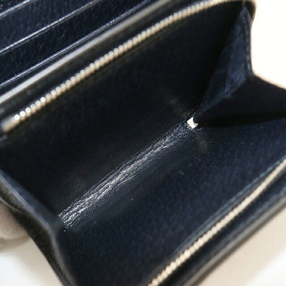 中古 グッチ 二つ折り財布 二折財布 コンパクト レディース ブランド GUCCI オフィディア コンパクトウォレット 598662 ネイビー USDGU120392011