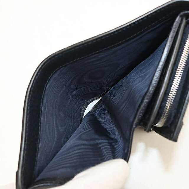 中古 グッチ 二つ折り財布 二折財布 コンパクト レディース ブランド GUCCI オフィディア コンパクトウォレット 598662 ネイビー USDGU120392011