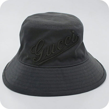 Used Gucci hat unisex brand GUCCI bucket hat 792789 black hat USDGU120521011