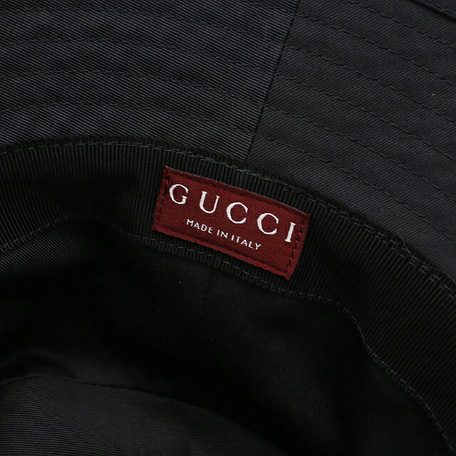 Used Gucci hat unisex brand GUCCI bucket hat 792789 black hat USDGU120521011