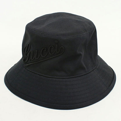Used Gucci hat unisex brand GUCCI bucket hat 792789 black hat USDGU120521011