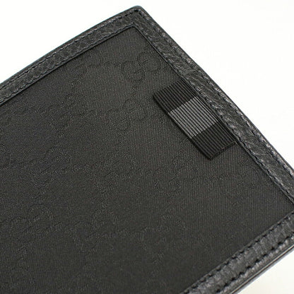 中古 グッチ 二つ折り財布 二折財布 コンパクト メンズ ブランド GUCCI GGナイロン  150413 ブラック USDGU120626011