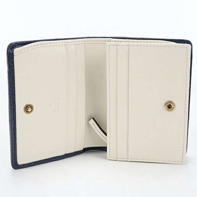 Used Gucci bifold wallet bifold wallet compact ladies brand GUCCI GG Marmont leather 573811 white USDGU120721011