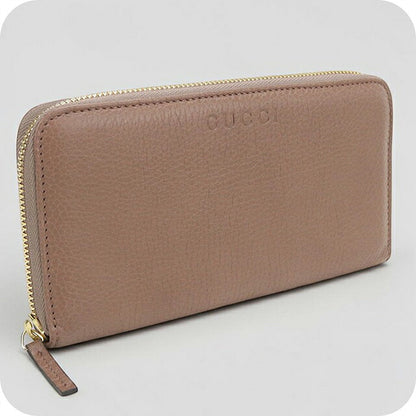 二手 Gucci 长钱包圆形拉链女士品牌 GUCCI 皮革 363423 棕色 USDGU120726011
