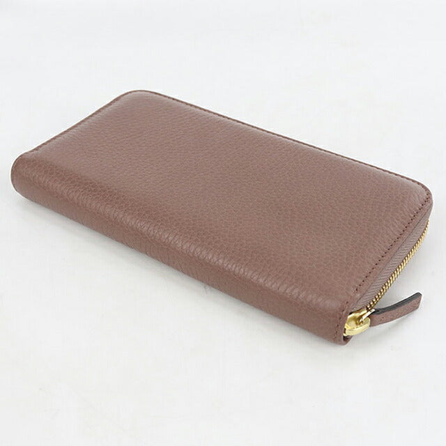 二手 Gucci 长钱包圆形拉链女士品牌 GUCCI 皮革 363423 棕色 USDGU120726011