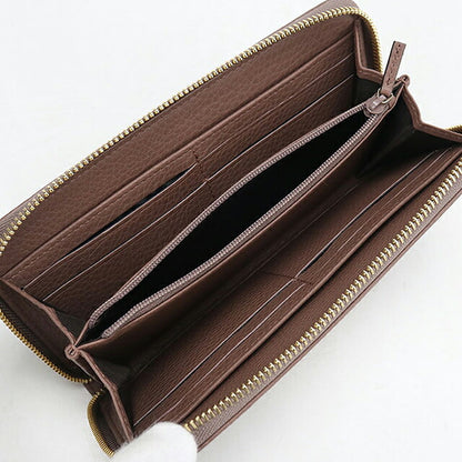 二手 Gucci 长钱包圆形拉链女士品牌 GUCCI 皮革 363423 棕色 USDGU120726011