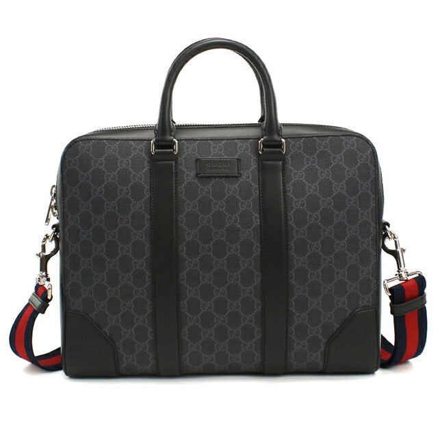 二手 Gucci 公文包 男士品牌 GUCCI GG Supreme 2WAY 474135 黑色 USDGU120998011