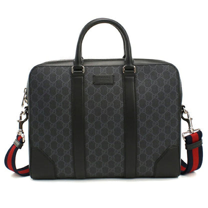 中古 グッチ ブリーフケース メンズ ブランド GUCCI GGスプリーム 2WAY 474135 ブラック USDGU120998011