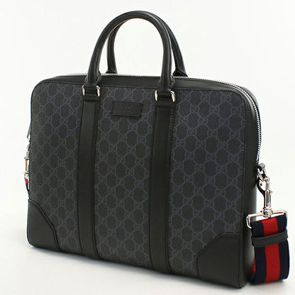 中古 グッチ ブリーフケース メンズ ブランド GUCCI GGスプリーム 2WAY 474135 ブラック USDGU120998011