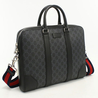 中古 グッチ ブリーフケース メンズ ブランド GUCCI GGスプリーム 2WAY 474135 ブラック USDGU120998011