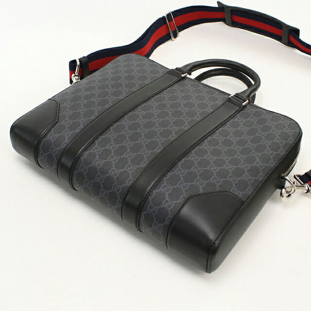 中古 グッチ ブリーフケース メンズ ブランド GUCCI GGスプリーム 2WAY 474135 ブラック USDGU120998011