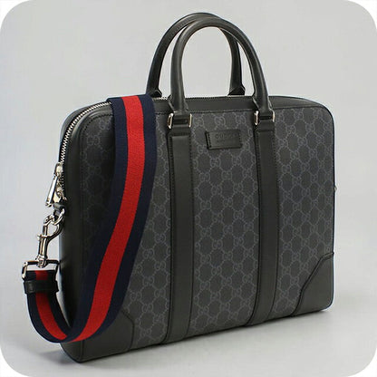 中古 グッチ ブリーフケース メンズ ブランド GUCCI GGスプリーム 2WAY 474135 ブラック USDGU120998011