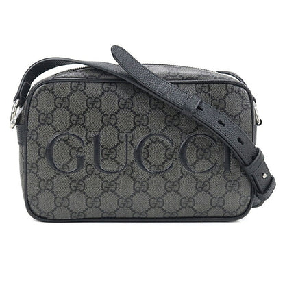 中古 グッチ 斜め掛け ショルダーバッグ メンズ ブランド GUCCI GGスプリーム ミニ  768391 グレー USDGU121080011