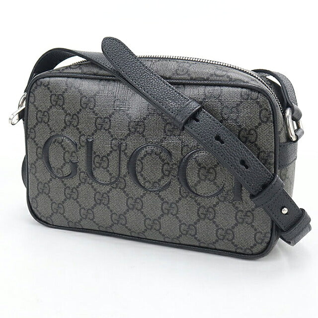 中古 グッチ 斜め掛け ショルダーバッグ メンズ ブランド GUCCI GGスプリーム ミニ  768391 グレー USDGU121080011