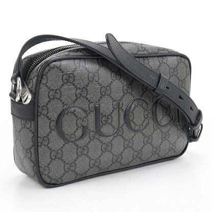 中古 グッチ 斜め掛け ショルダーバッグ メンズ ブランド GUCCI GGスプリーム ミニ  768391 グレー USDGU121080011