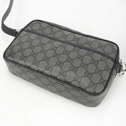 中古 グッチ 斜め掛け ショルダーバッグ メンズ ブランド GUCCI GGスプリーム ミニ  768391 グレー USDGU121080011