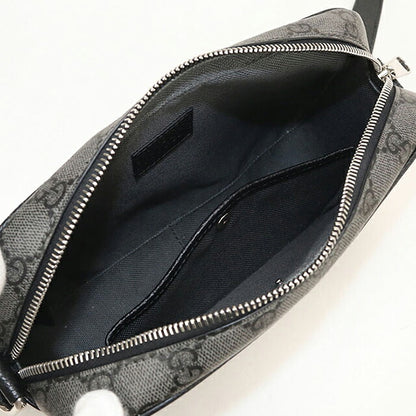 中古 グッチ 斜め掛け ショルダーバッグ メンズ ブランド GUCCI GGスプリーム ミニ  768391 グレー USDGU121080011