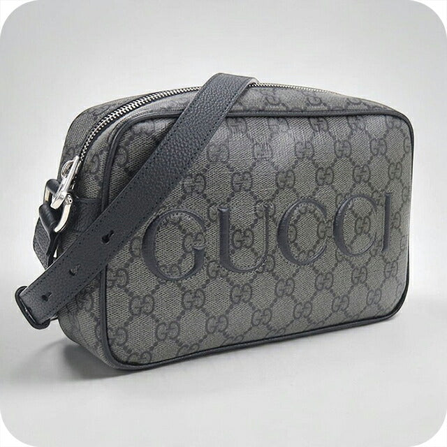 中古 グッチ 斜め掛け ショルダーバッグ メンズ ブランド GUCCI GGスプリーム ミニ  768391 グレー USDGU121080011