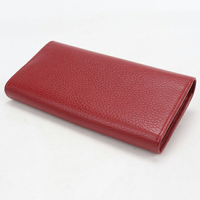 中古 グッチ 長財布二折 レディース ブランド GUCCI ダブルG コンチネンタルウォレット レザー 456116 レッド USDGU121143011