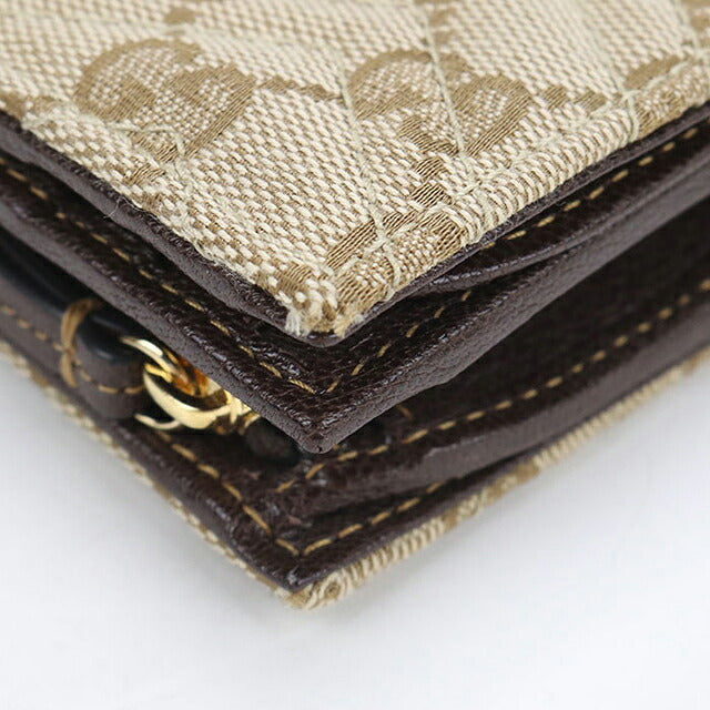 Used Gucci Bifold Wallet Bifold Wallet Compact Ladies Brand GUCCI GG Marmont 773427 Beige USDGU121145011