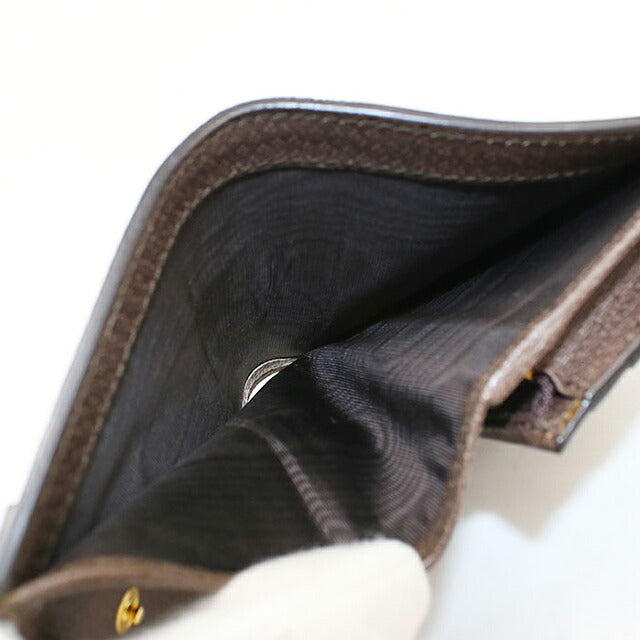 二手 Gucci 双折钱包 双折钱包 紧凑女士品牌 GUCCI Ophidia 卡包钱包 523155 米色 USDGU121182011