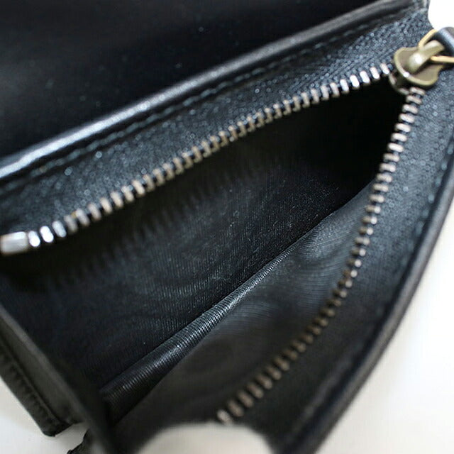 Used Gucci Bifold Wallet Bifold Wallet Compact Ladies Brand GUCCI Double G Mini Wallet Leather 466492 Black USDGU121183011