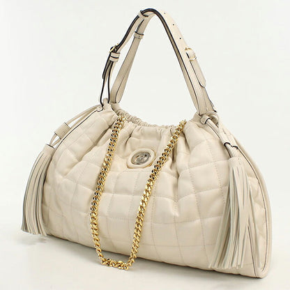中古 グッチ トートバッグ レディース ブランド GUCCI キルティング ミディアム 2WAY レザー 746210 ホワイト USDGU121196011