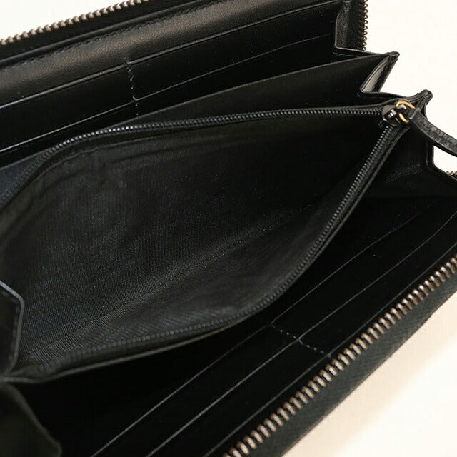 中古 グッチ 長財布ラウンドファスナー レディース ブランド GUCCI ダブルG  レザー 443123 ブラック USDGU121236011