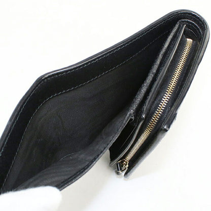 二手 Gucci 双折钱包 双折钱包 紧凑型女士品牌 GUCCI Ophidia 中号钱包皮革 719887 黑色 USDGU121300011