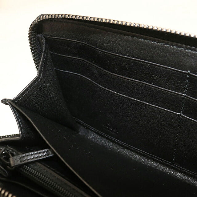 中古 グッチ 長財布ラウンドファスナー メンズ ブランド GUCCI グッチシマ  レザー 244994 ブラック USDGU121417011