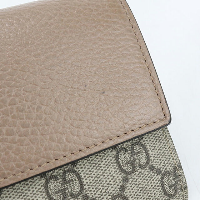 中古 グッチ 長財布二折 レディース ブランド GUCCI バイカラー コンチネンタルウォレット  735594 ベージュ USDGU121431011