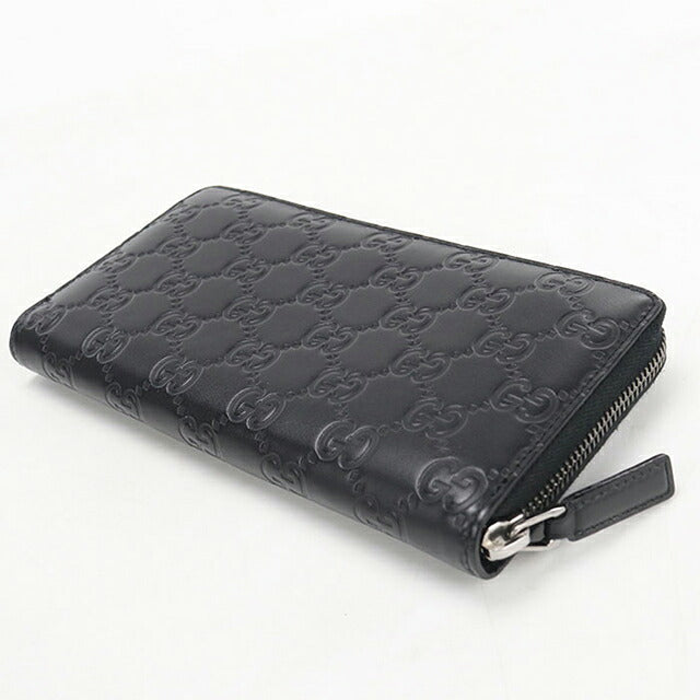 Used Gucci long wallet round zipper men&