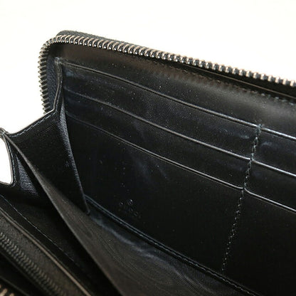 Used Gucci long wallet round zipper men&