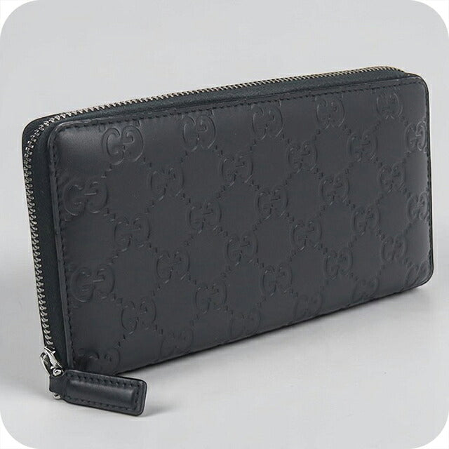 Used Gucci long wallet round zipper men&