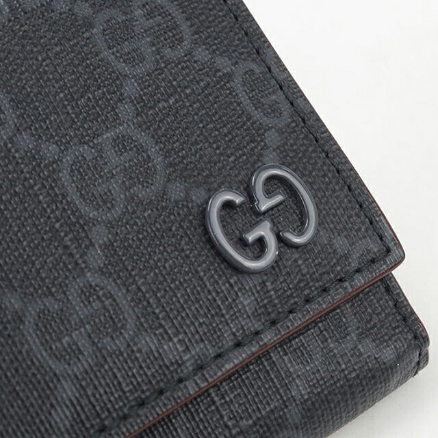 Used Gucci tri-fold wallet tri-fold wallet compact ladies brand GUCCI GG Supreme 769225 black USDGU121439011