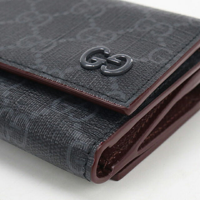 Used Gucci tri-fold wallet tri-fold wallet compact ladies brand GUCCI GG Supreme 769225 black USDGU121439011