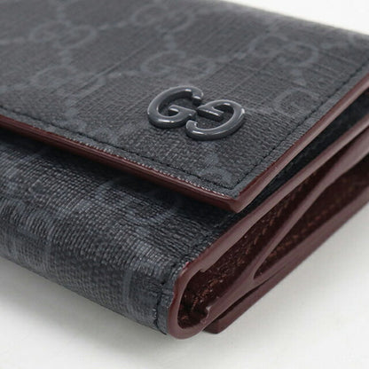 Used Gucci tri-fold wallet tri-fold wallet compact ladies brand GUCCI GG Supreme 769225 black USDGU121439011