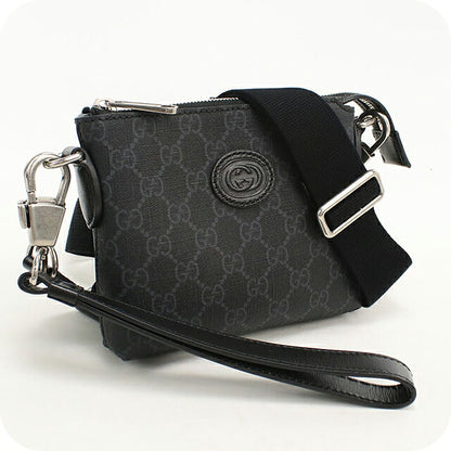 二手 Gucci 斜挎单肩包男女通用品牌 GUCCI Interlocking G 2WAY 723306 黑色 USDGU121477011