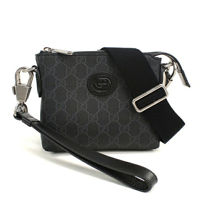 Used Gucci Crossbody Shoulder Bag Unisex Brand GUCCI Interlocking G 2WAY 723306 Black USDGU121477011